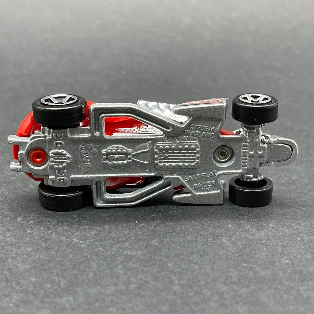 Hot Wheels Salt Flat Racer Car Vehicle Red Diecast 1/64 Scale Red‎ with Chrome